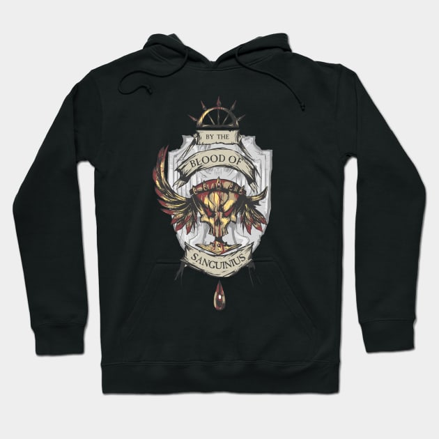 By the Blood of Sanguinius - Blood Angels Hoodie by tcezar
